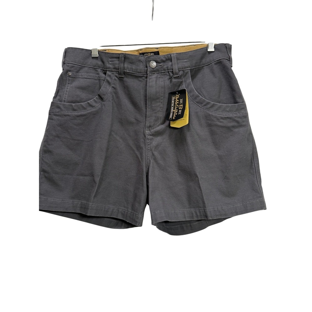 Noble Outfitters NEW Women's Tug-Free 5 Inch Short Asphalt‎ Grey 24060 Size 14